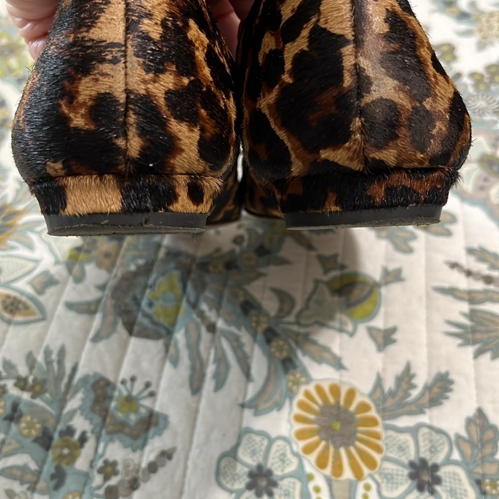 Louise et‎ Cie Bromley Genuine Cow Hair Animal Print Bow Flats Size 8.5 - Picture 3 of 10